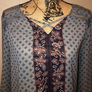 Maurices Boho Flowy Top-Like New
